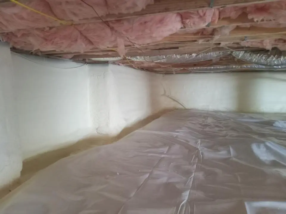 Crawl space encapsulation with closed-cell spray foam for Spray Foam Roofing in Socorro